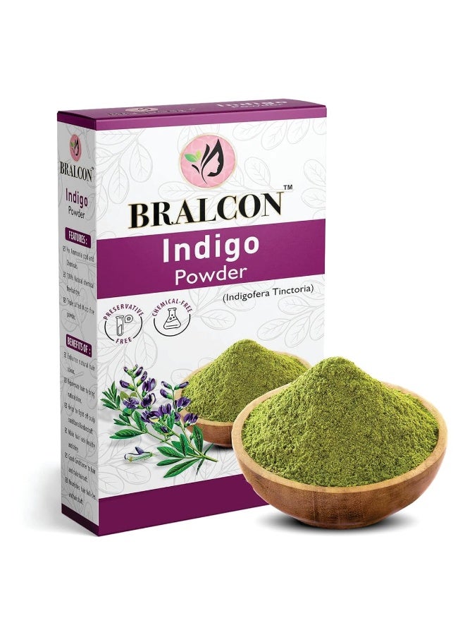 BRALCON Organic Amla, Reetha, Shikakai, Bhringraj, Hibiscus, Henna, Indigo Combo-700g (100g x 7 Pack) | Skin & Hair Care | Hair Growth, Face Pack - Image 2